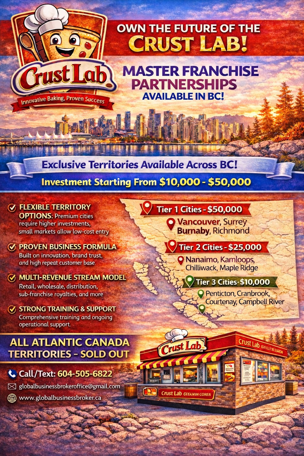 CRUST LAB MASTER FRANCHISE OPPORTUNITY